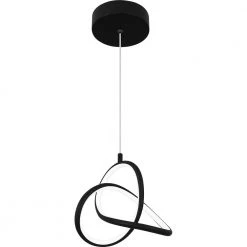 Illoria Integrated LED Matte Black Mini Pendant by Quoizel -Quoizel Sales matte black quoizel pendant lights pcilr1507mbk c3 1000