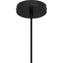 Warnock 1-Light Matte Black Shaded Pendant by Quoizel -Quoizel Sales matte black quoizel pendant lights qpp5639mbk fa 1000