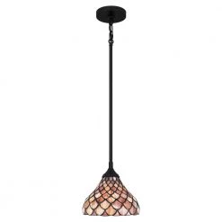 Ursa 1-Light Matte Black Shaded Pendant Light by Quoizel 14 Ursa 1-Light Matte Black Shaded Pendant Light by Quoizel -Quoizel Sales matte black quoizel pendant lights tf5328mbk 4f 1000