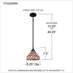 Ursa 1-Light Matte Black Shaded Pendant Light by Quoizel 18 Ursa 1-Light Matte Black Shaded Pendant Light by Quoizel -Quoizel Sales matte black quoizel pendant lights tf5328mbk 76 1000