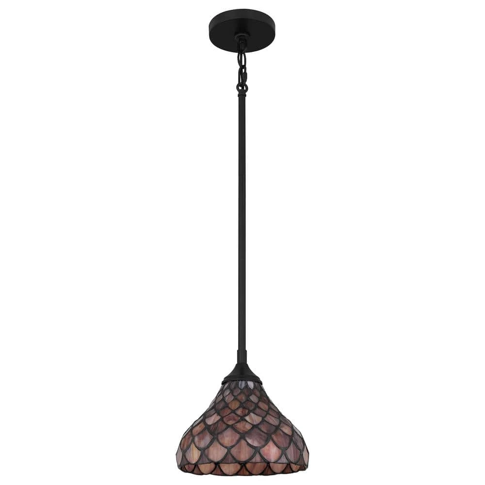 Ursa 1-Light Matte Black Shaded Pendant Light by Quoizel 5 Ursa 1-Light Matte Black Shaded Pendant Light by Quoizel - Image 3