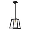 Tilly 1-Light Matte Black Mini Pendant by Quoizel -Quoizel Sales matte black quoizel pendant lights til1510mbk 64 1000