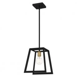 Tilly 1-Light Matte Black Mini Pendant by Quoizel