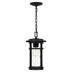 Uma 1-Light Matte Black Chandelier with Clear Water Glass by Quoizel 16 Uma 1-Light Matte Black Chandelier with Clear Water Glass by Quoizel -Quoizel Sales matte black quoizel pendant lights uma1508mbk 4f 1000