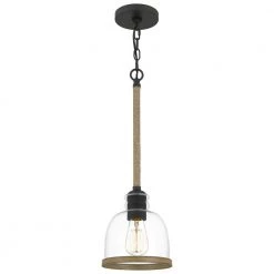 Wagner 1-Light Matte Black Mini Pendant by Quoizel -Quoizel Sales matte black quoizel pendant lights wag1507mbk c3 1000