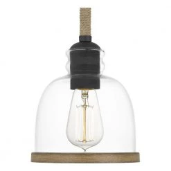 Wagner 1-Light Matte Black Mini Pendant by Quoizel -Quoizel Sales matte black quoizel pendant lights wag1507mbk fa 1000