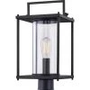 Garrett 1-Light Matte Black Outdoor Post Lantern by Quoizel -Quoizel Sales matte black quoizel post light sets gre9009mbk 64 1000