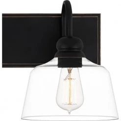 Blanton 30 in. 3-Light Matte Black Vanity Light by Quoizel -Quoizel Sales matte black quoizel vanity lighting bli8630mbk 44 1000