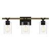 Devon Court 24 in. 3-Light Matte Black Vanity Light by Quoizel -Quoizel Sales matte black quoizel vanity lighting devn8624mbk 64 1000