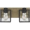 Holsten 15 in. 2-Light Matte Black Vanity Light with Clear Hammered Glass by Quoizel -Quoizel Sales matte black quoizel vanity lighting htn8615mbk 64 1000