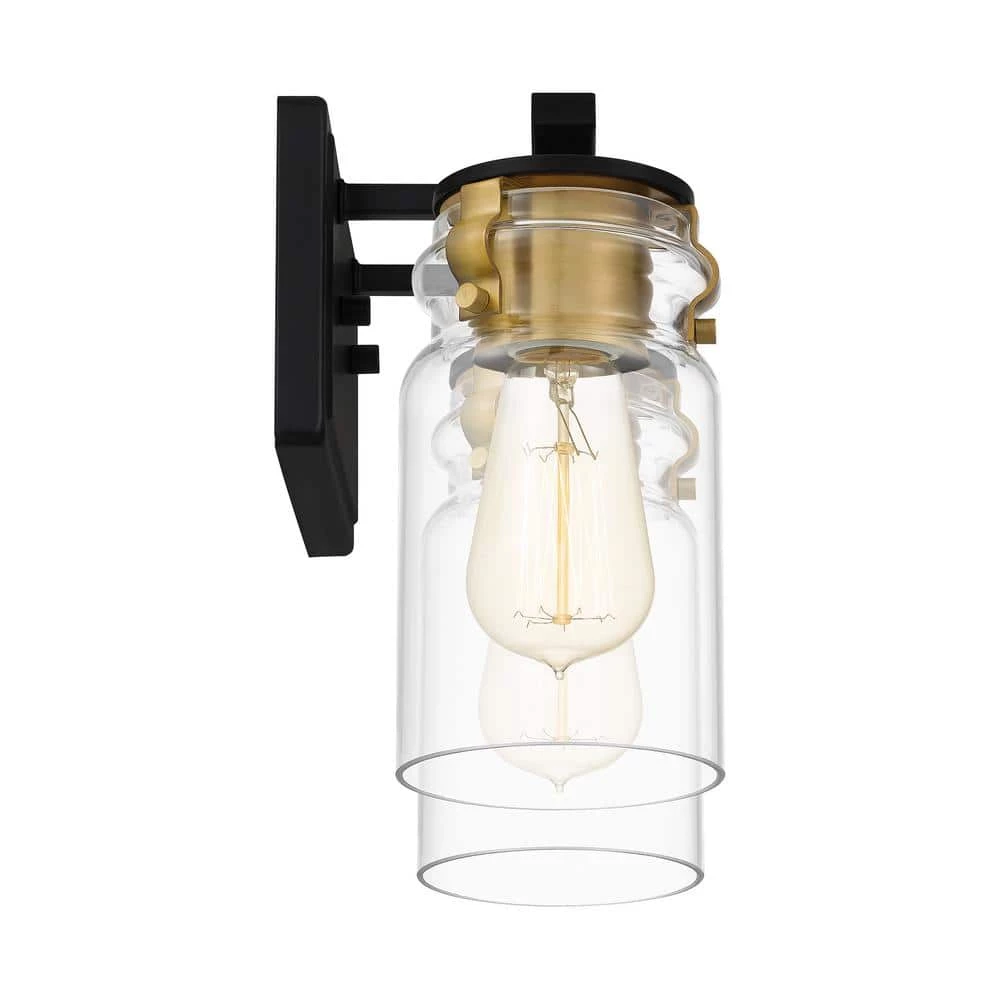 Keesey 14 in. 2-Light Matte Black Vanity Light by Quoizel 8 Keesey 14 in. 2-Light Matte Black Vanity Light by Quoizel - Image 6