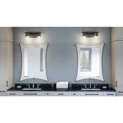 Knox 14 in. 2-Light Matte Black Vanity Light with Clear Seeded Glass by Quoizel -Quoizel Sales matte black quoizel vanity lighting knx8614mbk 31 1000