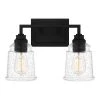 McIntire 14.75 in. 2-Light Matte Black Bath Vanity Light by Quoizel 1 McIntire 14.75 in. 2-Light Matte Black Bath Vanity Light by Quoizel -Quoizel Sales matte black quoizel vanity lighting mci8614mbk 64 1000