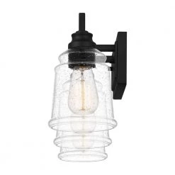 McIntire 24.25 in. 3-Light Matte Black Bath Vanity Light by Quoizel -Quoizel Sales matte black quoizel vanity lighting mci8624mbk 44 1000