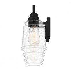 McIntire 33.75 in. 4-Light Matte Black Bath Vanity Light by Quoizel -Quoizel Sales matte black quoizel vanity lighting mci8633mbk 1f 1000