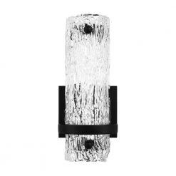 Pell 5 in. Matte Black LED Wall Sconce by Quoizel -Quoizel Sales matte black quoizel vanity lighting pcpll8805mbk 4f 1000