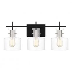 Pensbury 23.5 in. 3-Light Matte Black Vanity Light by Quoizel