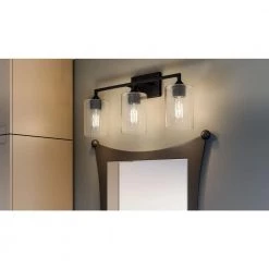 Prescott 24 in. 3-Light Matte Black Bath Vanity Light by Quoizel 17 Prescott 24 in. 3-Light Matte Black Bath Vanity Light by Quoizel -Quoizel Sales matte black quoizel vanity lighting prc8624mbk 31 1000
