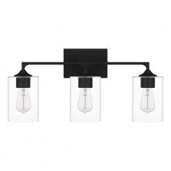 Prescott 24 in. 3-Light Matte Black Bath Vanity Light by Quoizel 12 Prescott 24 in. 3-Light Matte Black Bath Vanity Light by Quoizel -Quoizel Sales matte black quoizel vanity lighting prc8624mbk c3 1000