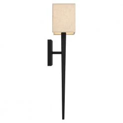 Rochell 1-Light Matte Black Wall Sconce by Quoizel 14 Rochell 1-Light Matte Black Wall Sconce by Quoizel -Quoizel Sales matte black quoizel vanity lighting qw16127mbk 1f 1000
