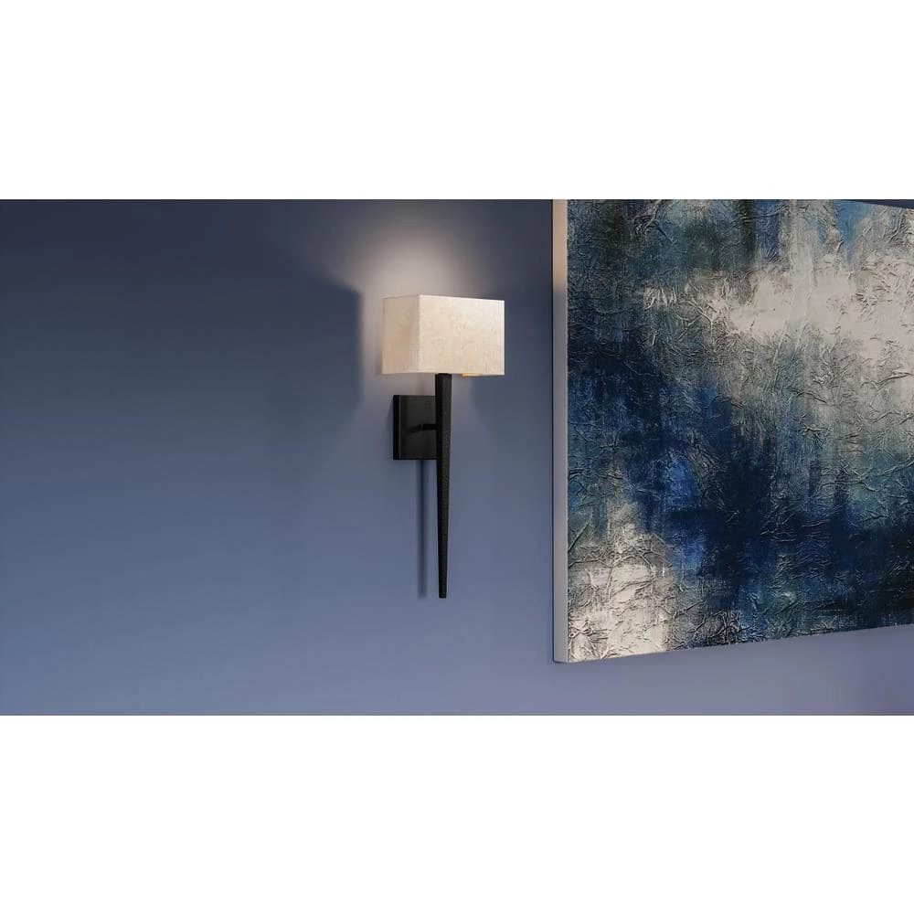 Rochell 1-Light Matte Black Wall Sconce by Quoizel 10 Rochell 1-Light Matte Black Wall Sconce by Quoizel - Image 8