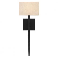 Rochell 1-Light Matte Black Wall Sconce by Quoizel 13 Rochell 1-Light Matte Black Wall Sconce by Quoizel -Quoizel Sales matte black quoizel vanity lighting qw16127mbk 4f 1000
