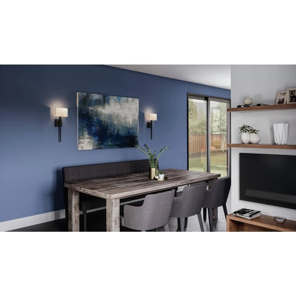 Rochell 1-Light Matte Black Wall Sconce by Quoizel 4 Rochell 1-Light Matte Black Wall Sconce by Quoizel - Image 2