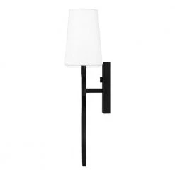 O'Hare 2-Light Matte Black Wall Sconce by Quoizel -Quoizel Sales matte black quoizel vanity lighting qw16130mbk 1f 1000