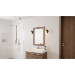 Rowland 1-Light Matte Black Wall Sconce by Quoizel -Quoizel Sales matte black quoizel vanity lighting row8605mbk 31 1000