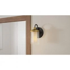 Rowland 1-Light Matte Black Wall Sconce by Quoizel -Quoizel Sales matte black quoizel vanity lighting row8605mbk c3 1000