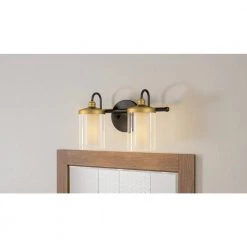 Rowland 15 in. 2-Light Matte Black Vanity Light by Quoizel 12 Rowland 15 in. 2-Light Matte Black Vanity Light by Quoizel -Quoizel Sales matte black quoizel vanity lighting row8615mbk c3 1000