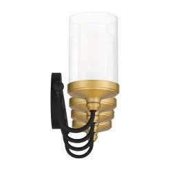 Rowland 30 in. 4-Light Matte Black Vanity Light by Quoizel -Quoizel Sales matte black quoizel vanity lighting row8630mbk 44 1000