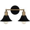Trafalgar 15.25 in. 2-Light Matte Black Vanity Light by Quoizel 1 Trafalgar 15.25 in. 2-Light Matte Black Vanity Light by Quoizel -Quoizel Sales matte black quoizel vanity lighting trf8615mbk 64 1000