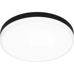 Weldin 15 in. Matte Black White LED Flush Mount by Quoizel -Quoizel Sales matte black white quoizel flush mount lights wln1615mbkw 1f 1000