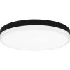 Weldin 15 in. Matte Black White LED Flush Mount by Quoizel -Quoizel Sales matte black white quoizel flush mount lights wln1615mbkw 64 1000
