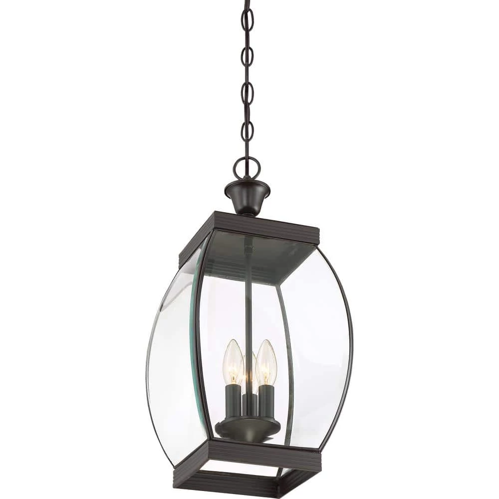 Oasis 3-Light Medici Bronze Lantern Pendant Light by Quoizel 6 Oasis 3-Light Medici Bronze Lantern Pendant Light by Quoizel - Image 4
