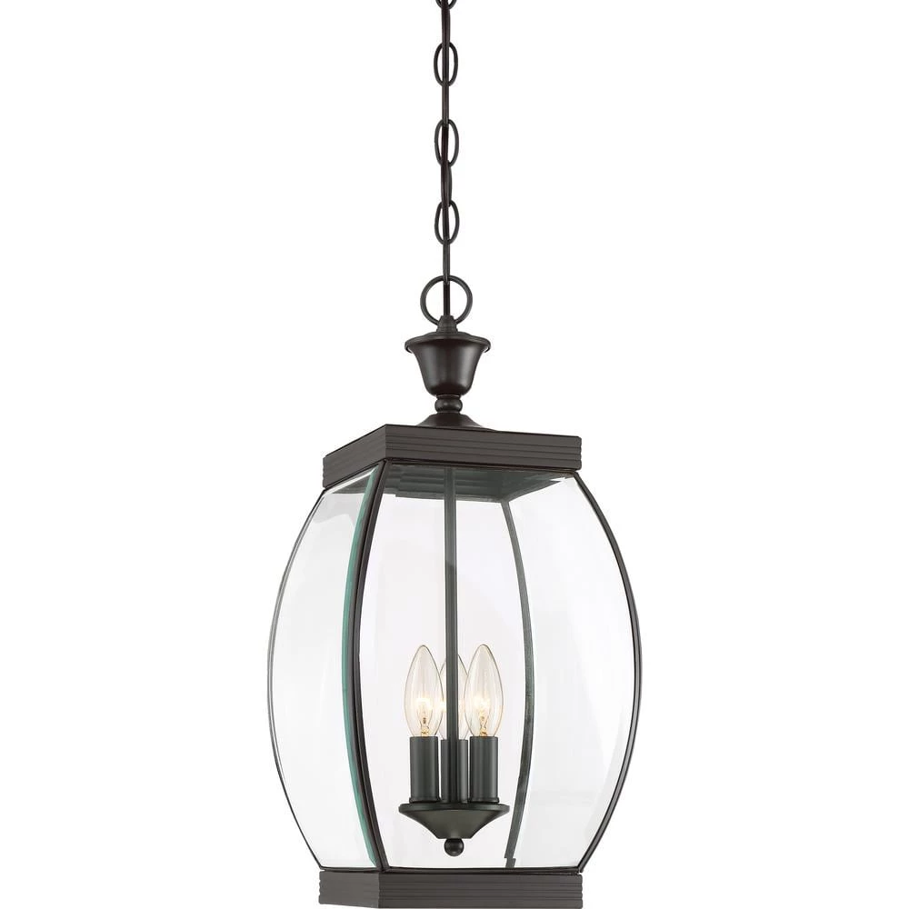 Oasis 3-Light Medici Bronze Lantern Pendant Light by Quoizel 3 Oasis 3-Light Medici Bronze Lantern Pendant Light by Quoizel