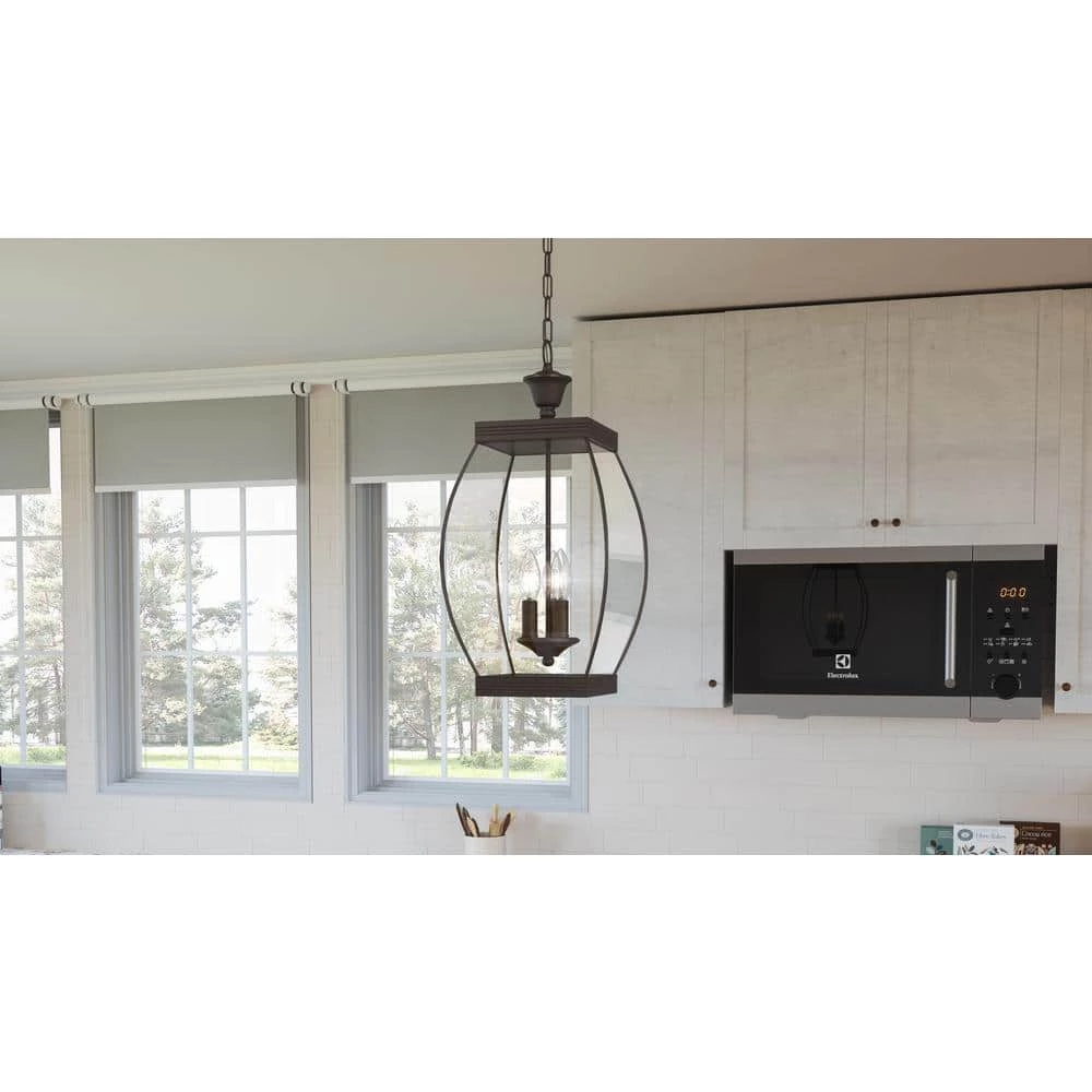Oasis 3-Light Medici Bronze Lantern Pendant Light by Quoizel 4 Oasis 3-Light Medici Bronze Lantern Pendant Light by Quoizel - Image 2