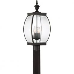 Oasis 1-Light Medici Bronze Outdoor Post Lantern by Quoizel