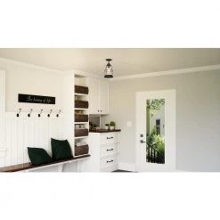 Admiral 8 in. 1-Light Mottled Black Semi-Flush Mount with Clear Glass by Quoizel -Quoizel Sales mottled black quoizel flush mount lights amr1708mb 31 1000