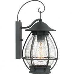 Boston 1-Light Black Outdoor Wall Lantern Sconce by Quoizel 10 Boston 1-Light Black Outdoor Wall Lantern Sconce by Quoizel -Quoizel Sales mottled black quoizel outdoor sconces bst8407mb 4f 1000