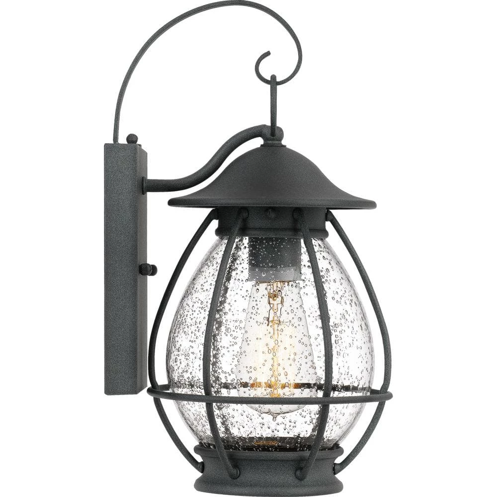 Boston 1-Light Black Outdoor Wall Lantern Sconce by Quoizel 6 Boston 1-Light Black Outdoor Wall Lantern Sconce by Quoizel - Image 4