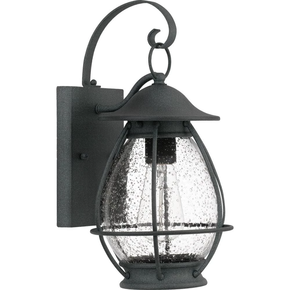 Boston 1-Light Black Outdoor Wall Lantern Sconce by Quoizel 5 Boston 1-Light Black Outdoor Wall Lantern Sconce by Quoizel - Image 3
