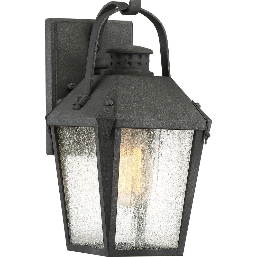 Carriage 1-Light Black Outdoor Wall Lantern Sconce by Quoizel 3 Carriage 1-Light Black Outdoor Wall Lantern Sconce by Quoizel