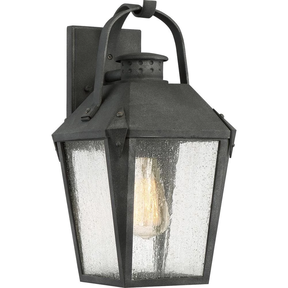 Carriage 1-Light Black Outdoor Wall Lantern Sconce by Quoizel 3 Carriage 1-Light Black Outdoor Wall Lantern Sconce by Quoizel