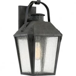 Carriage 1-Light Black Outdoor Wall Lantern Sconce by Quoizel