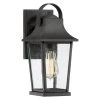 Galveston 1-Light Black Outdoor Wall Lantern Sconce by Quoizel 2 Galveston 1-Light Black Outdoor Wall Lantern Sconce by Quoizel -Quoizel Sales mottled black quoizel outdoor sconces glv8406mb 64 1000