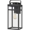 Keaton 7.5 in. 1-Light Mottled Black Outdoor Wall Lantern Sconce with Clear Tempered Glass by Quoizel 2 Keaton 7.5 in. 1-Light Mottled Black Outdoor Wall Lantern Sconce with Clear Tempered Glass by Quoizel -Quoizel Sales mottled black quoizel outdoor sconces ktn8408mb 64 1000