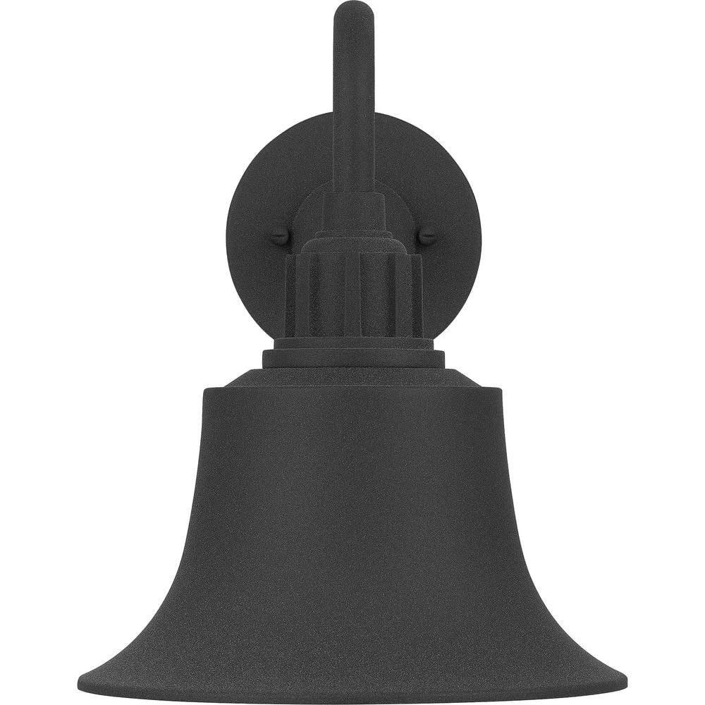 Nocturne 9 in. 1-Light Mottled Black Outdoor Wall Lantern Sconce by Quoizel 8 Nocturne 9 in. 1-Light Mottled Black Outdoor Wall Lantern Sconce by Quoizel - Image 6