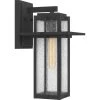 Randall 9 in. 1-Light Mottled Black Outdoor Wall Lantern Sconce with Clear Seeded Glass by Quoizel 1 Randall 9 in. 1-Light Mottled Black Outdoor Wall Lantern Sconce with Clear Seeded Glass by Quoizel -Quoizel Sales mottled black quoizel outdoor sconces rdl8409mb 64 1000